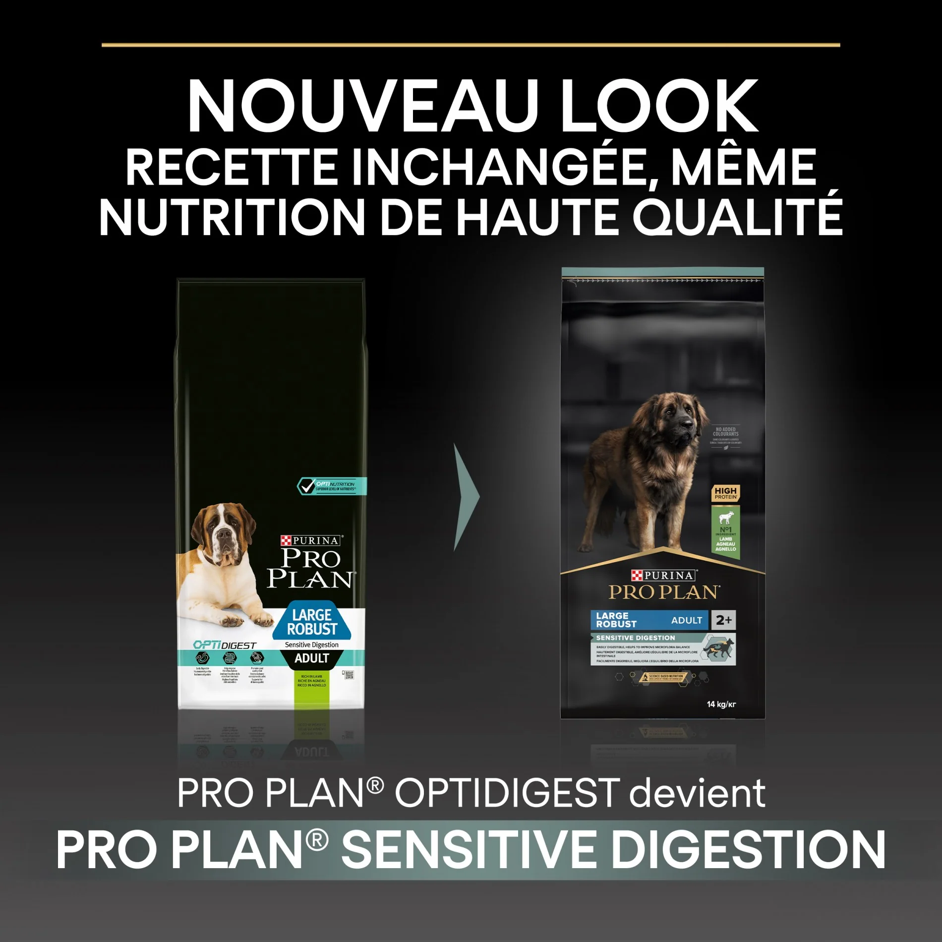 PRO PLAN Sensitive Digestion Large Robust Adult à la Agneau - Croquettes pour chien – Image 2